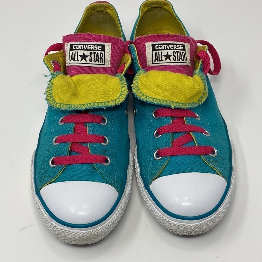 Converse Chuck Taylor All Star Colour Block Double Tongue Sneakers - Picture 8 of 13